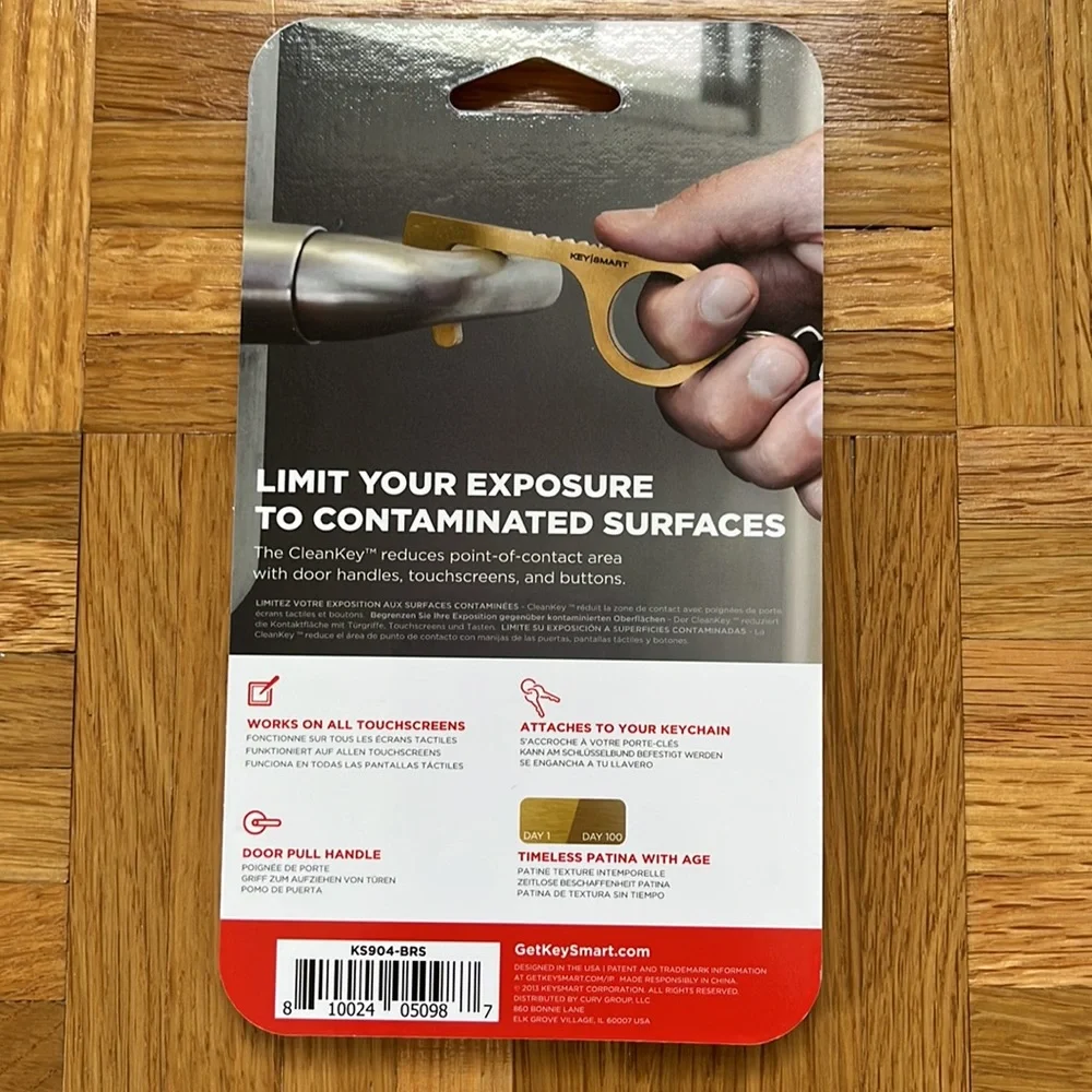 NWT KEYSMART CleanKey Copper Alloy
